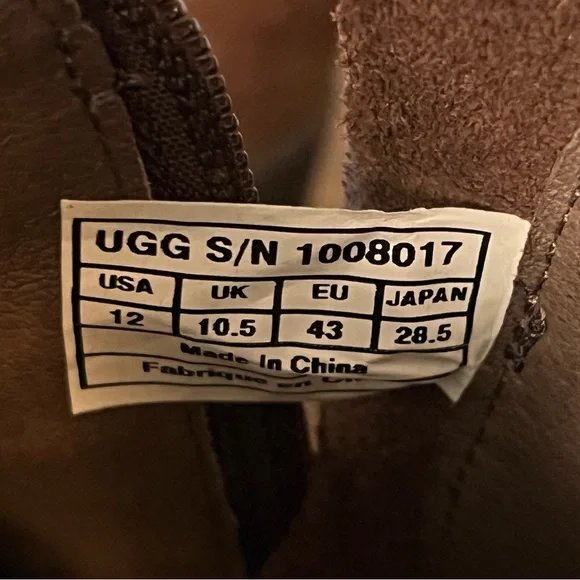 Ugg Emalie brown wedge leather booties - Picture 7 of 10